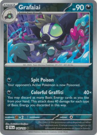 Pokemon Card Paldea Evolved 146/193 Grafaiai Reverse Holo Uncommon *MINT*