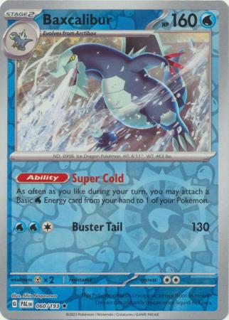 Pokemon Card Paldea Evolved 060/193 60/193 Baxcalibur Reverse Holo