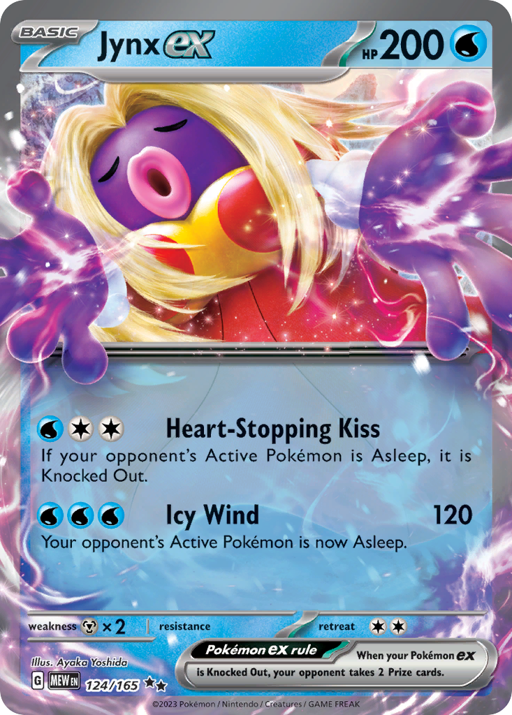 124/165 Jynx ex Pokemon Card 151 Double Rare *MINT*