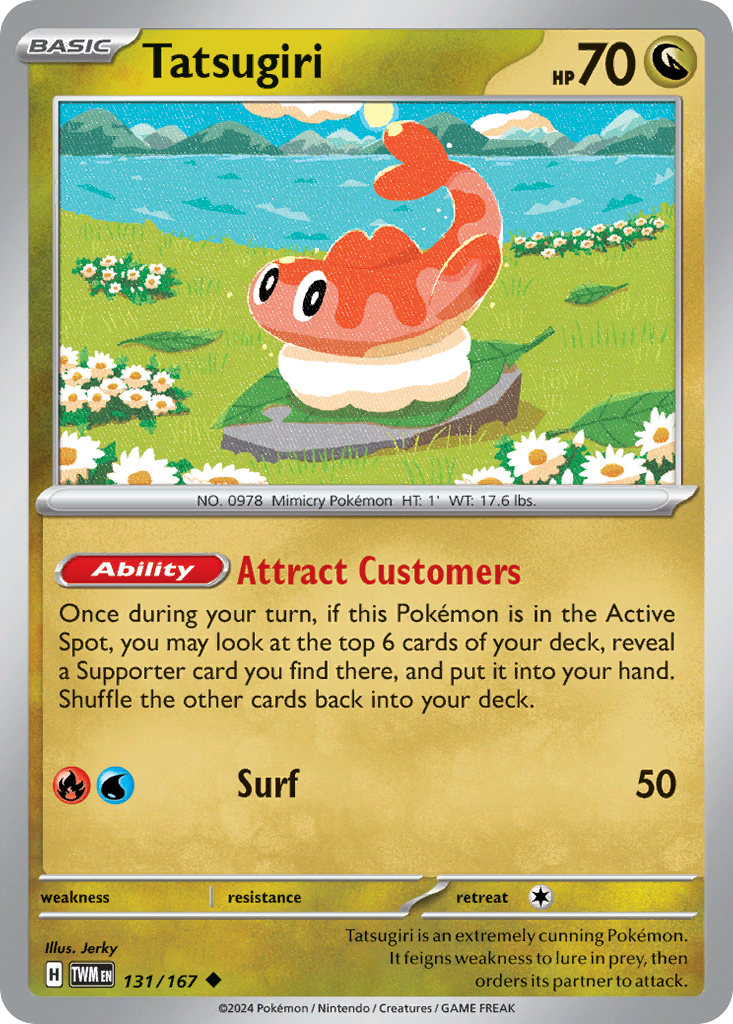 131/167 Tatsugiri Pokemon Card Twilight Masquerade Uncommon *MINT*