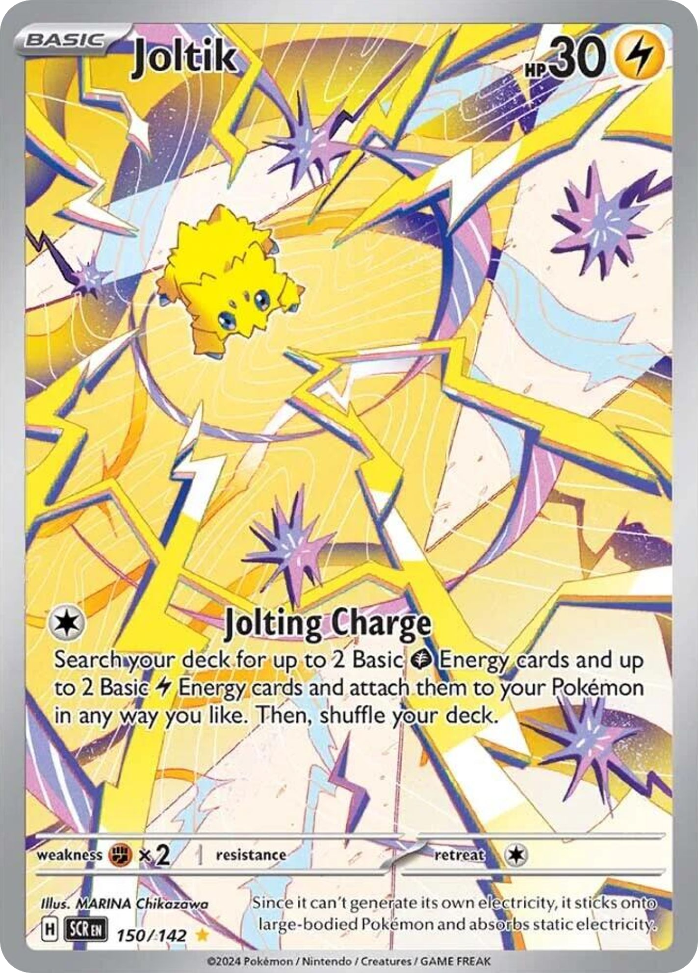 150/142 Joltik Pokemon Card Stellar Crown Illustration Rare *MINT*