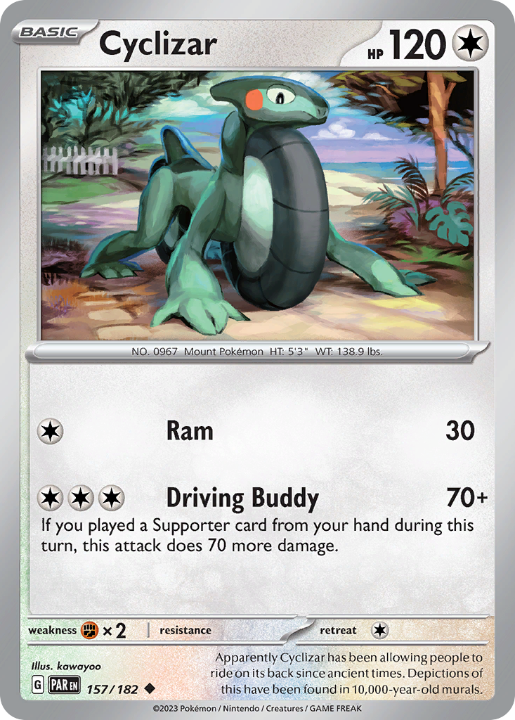 157/182 Cyclizar Pokemon Card Paradox Rift Uncommon *MINT*