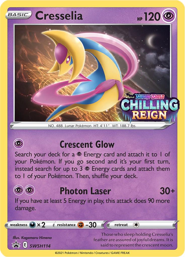 Pokemon Card SWSH Black Star Promos SWSH114 Cresselia Prerelease promo