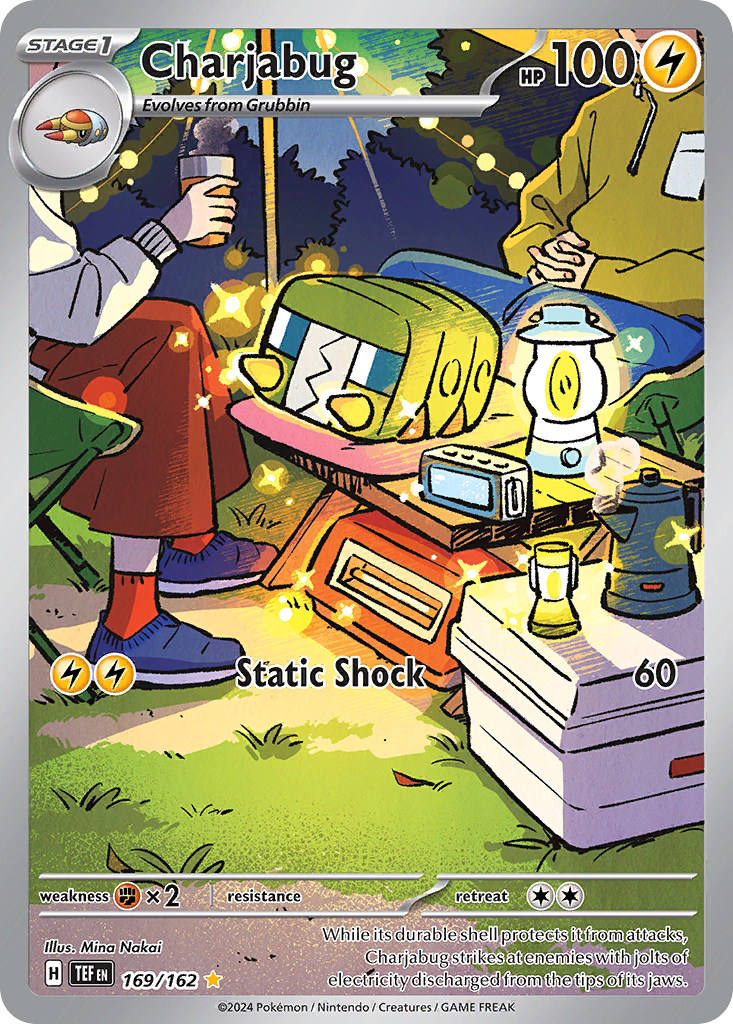 169/162 Charjabug Pokemon Card Temporal Forces Illustration Rare *MINT*