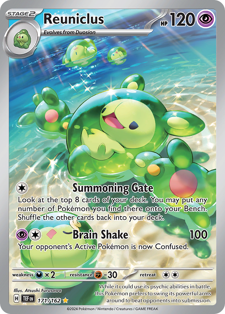 171/162 Reuniclus Pokemon Card Temporal Forces Illustration Rare *MINT*