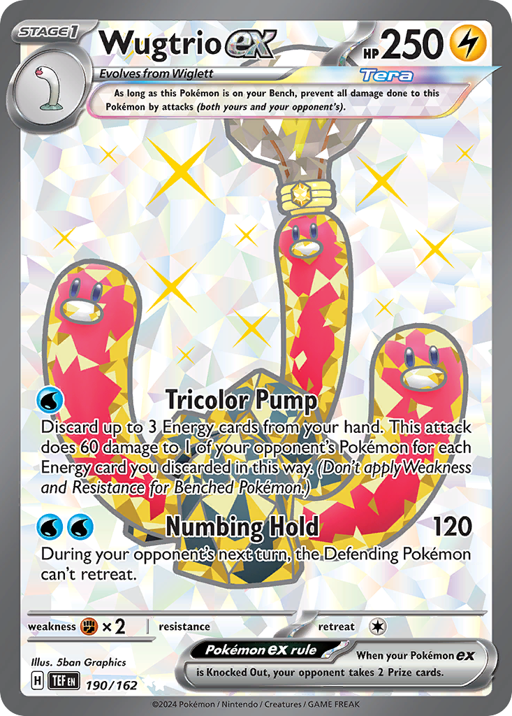 190/162 Wugtrio ex Pokemon Card Temporal Forces Ultra Rare *MINT* –  Brokenvase Games