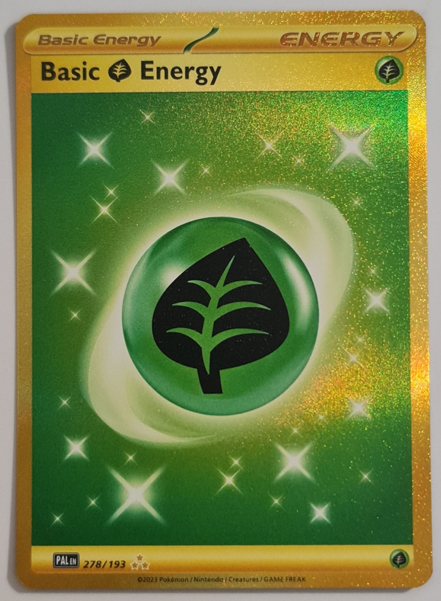 Pokemon Card Paldea Evolved 278/193 Grass Energy Hyper Rare *MINT*