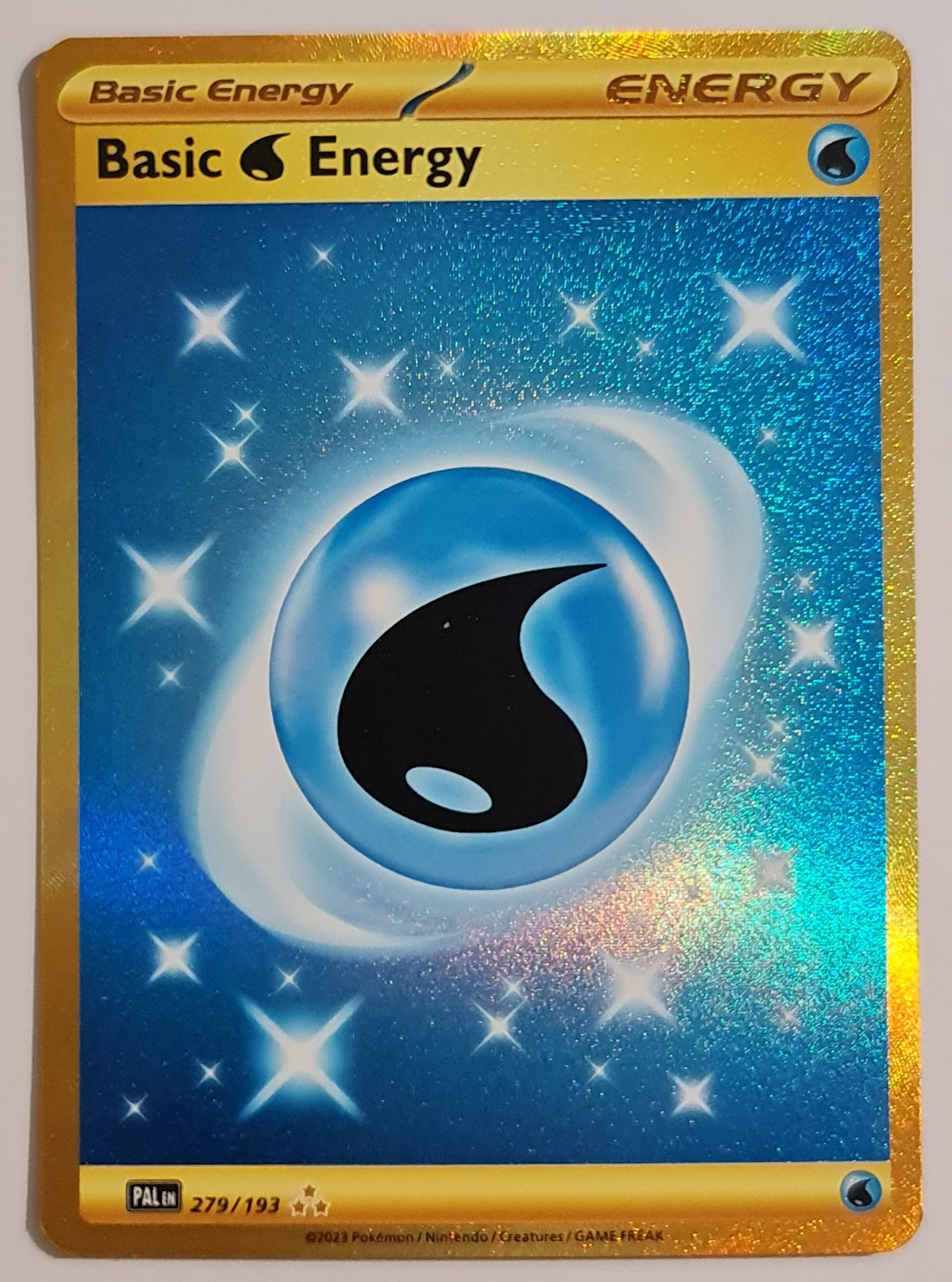 Pokemon Card Paldea Evolved 279/193 Water Energy Hyper Rare *MINT*