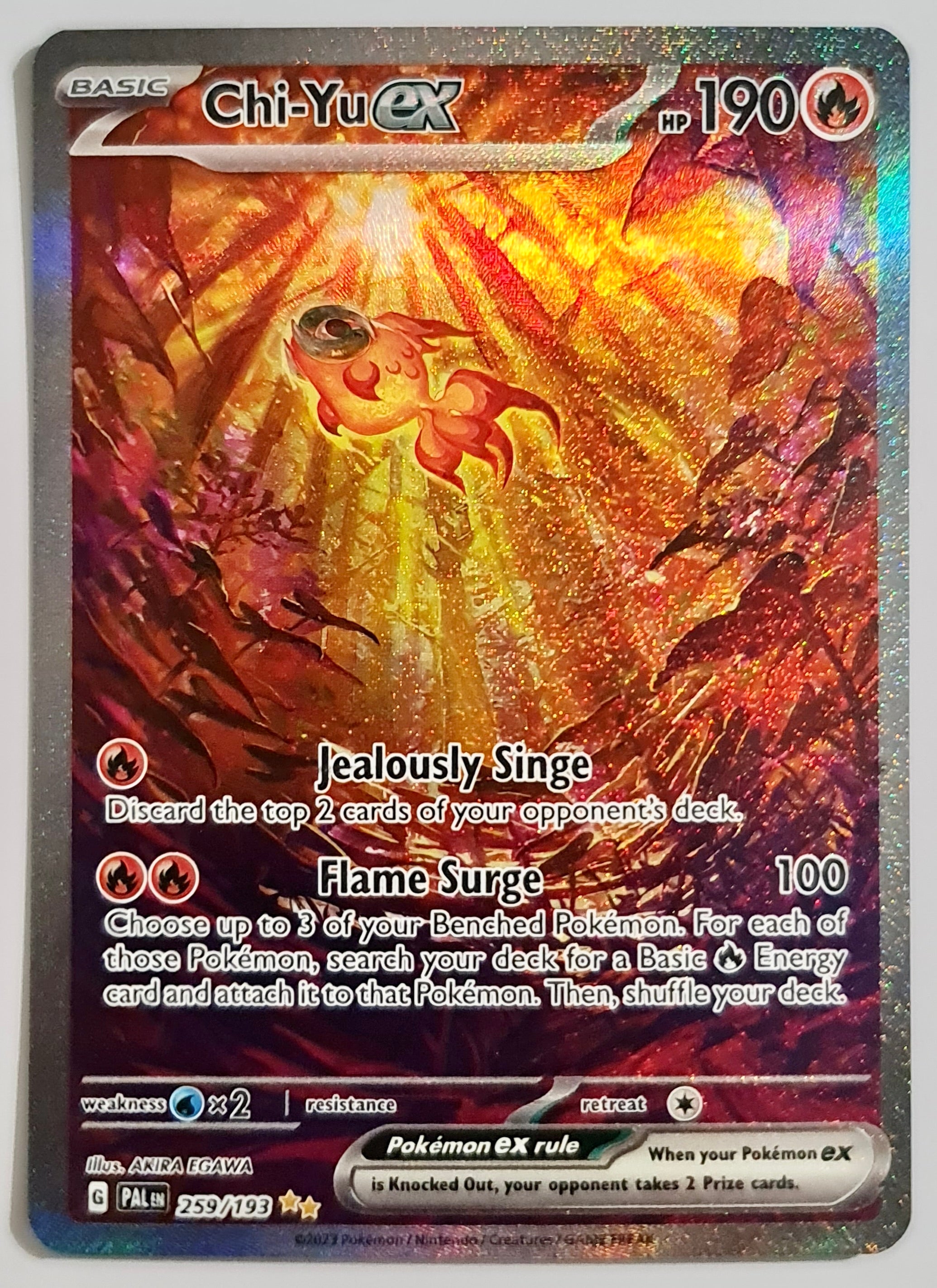 Pokemon Card Paldea Evolved 259/193 Chi-Yu ex Special Illustration