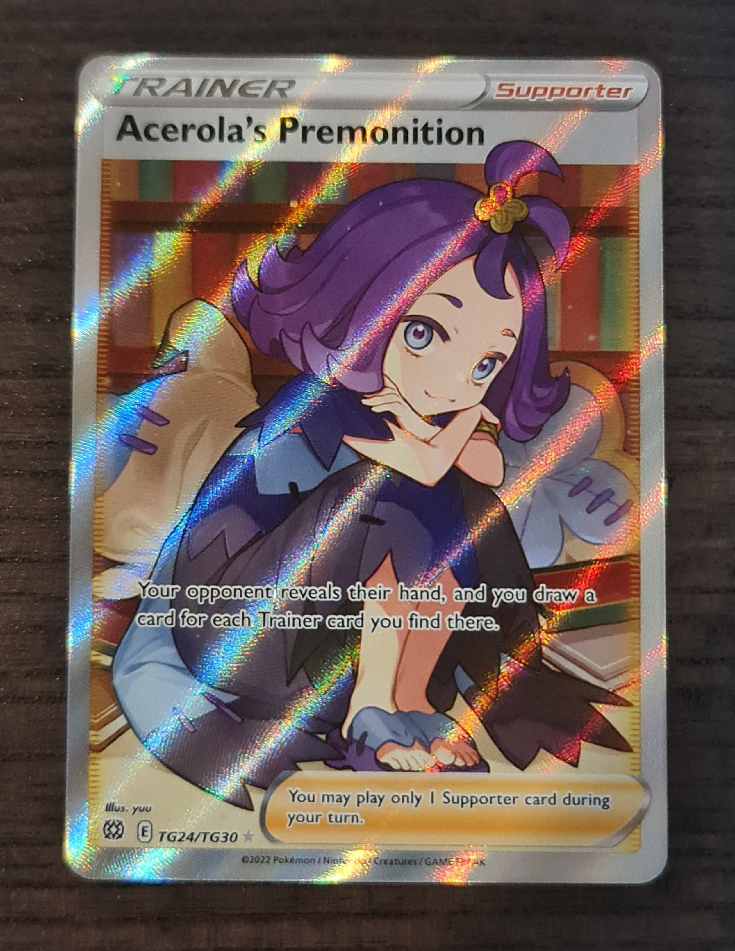 Pokemon Card Brilliant Stars TG24/TG30 Acerola's Premonition Full Art Brokenvase Games Pokemon Card Brilliant Stars TG24/TG30 Acerola's Premonition Full Art Brokenvase Games