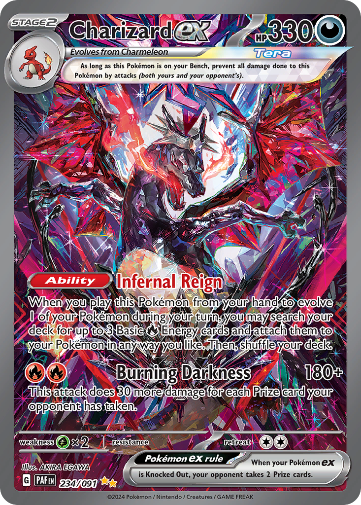 234/091 234/91 Charizard ex Pokemon Card Paldean Fates Special Illustr –  Brokenvase Games