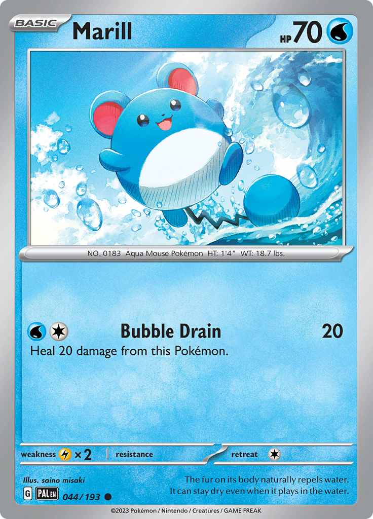 thumbnail image 2 of 2001 Pokémon League Black Star Promo – Marill #29, Near Mint/Mint, Ungraded 2 of 2