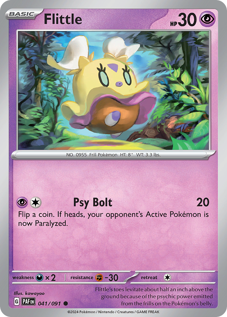 041/091 41/91 Flittle Pokemon Card Paldean Fates Common *MINT*