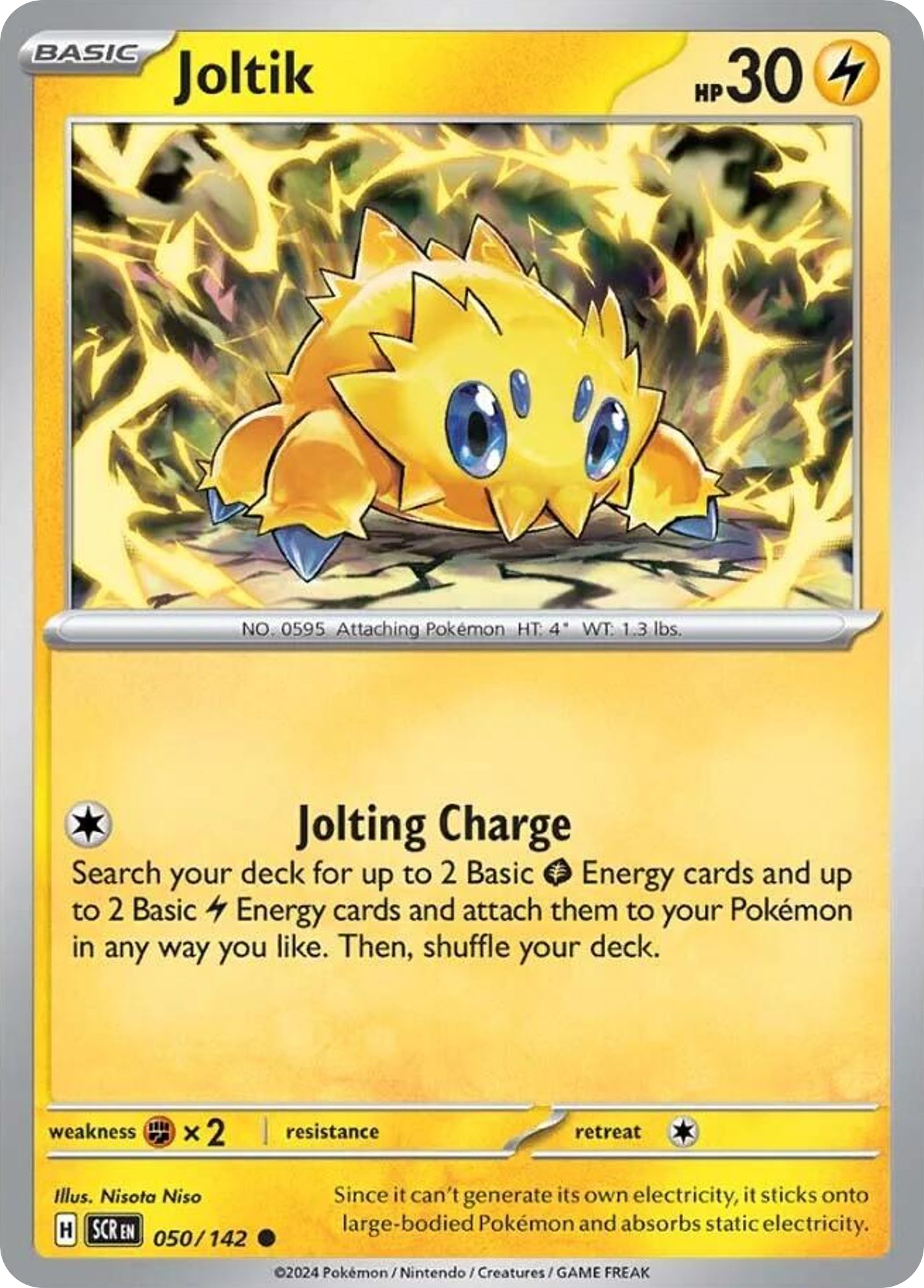 050/142 50/142 Joltik Pokemon Card Stellar Crown Common *MINT*