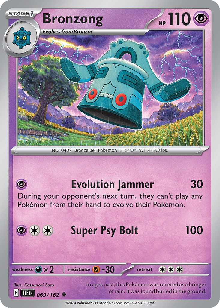 069/162 69/162 Bronzong Pokemon Card Temporal Forces Uncommon *MINT*