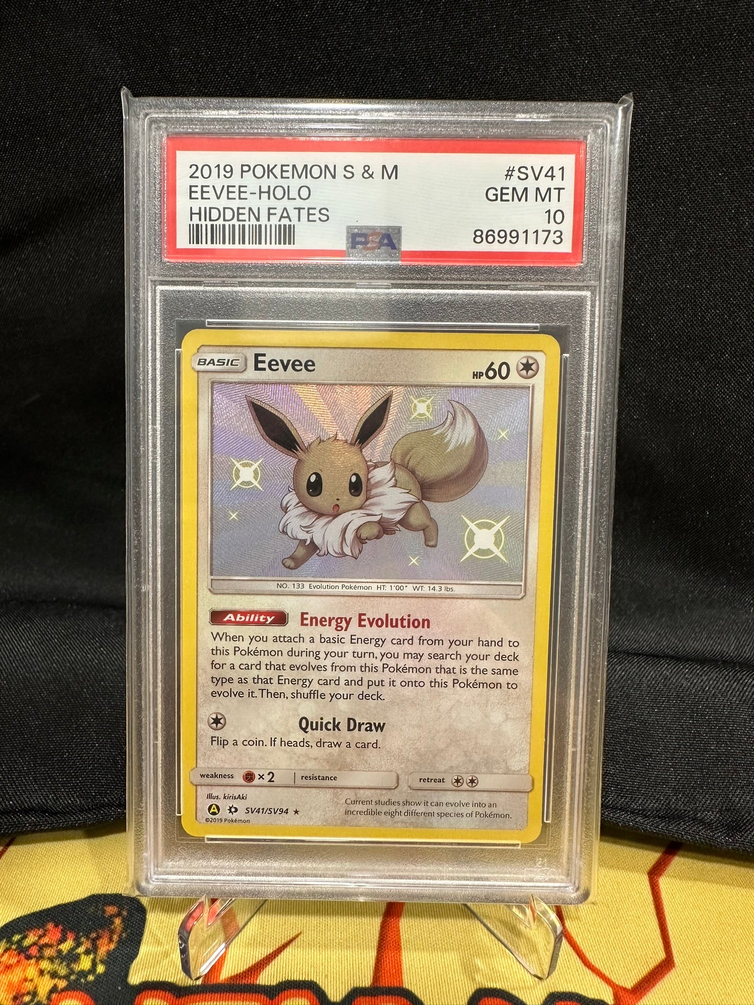 Pokemon Card SV41/SV94 Eevee Hidden Fates Alternate Art Ultra Rare PSA Brokenvase Games Pokemon Card SV41/SV94 Eevee Hidden Fates Alternate Art Ultra Rare PSA Brokenvase Games