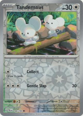 Pokemon Card Paldea Evolved 166/193 Tandemaus Reverse Holo Common *MINT*