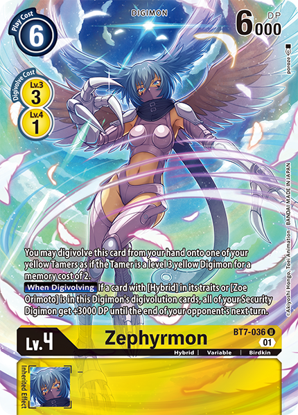 Digimon Card Zephyrmon BT7-036 U (BT-11 Campaign Rare) Brokenvase Games Digimon Card Zephyrmon BT7-036 U (BT-11 Campaign Rare) Brokenvase Games