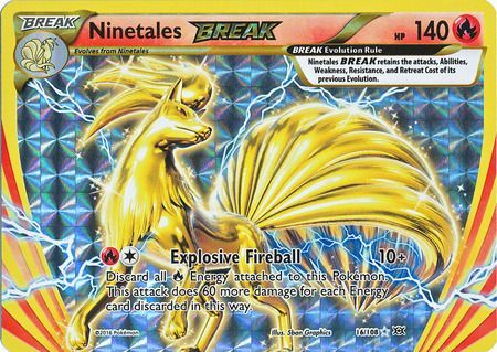 Pokemon Card XY Evolutions 16/108 Ninetales BREAK Rare BREAK Brokenvase Games Pokemon Card XY Evolutions 16/108 Ninetales BREAK Rare BREAK Brokenvase Games