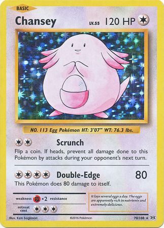 Pokemon Card XY Evolutions 70/108 Chansey Rare Holo