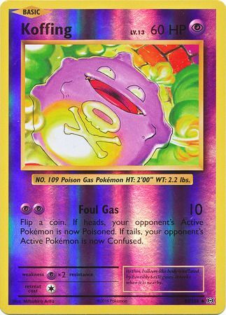 Pokemon Card XY Evolutions 50/108 Koffing Reverse Holo Uncommon