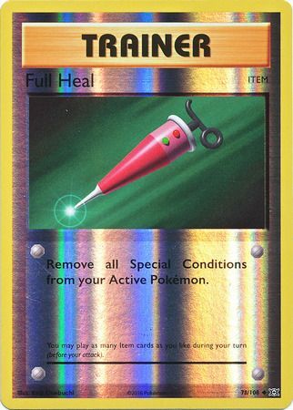 Pokemon Card XY Evolutions 78/108 Full Heal Item Reverse Holo Uncommon