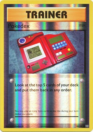 Pokemon Card XY Evolutions 82/108 Pokédex Item Reverse Holo Uncommon