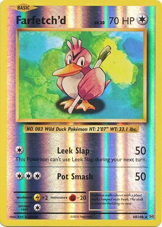 Pokemon Card XY Evolutions 68/108 Farfetch'd Reverse Holo Rare