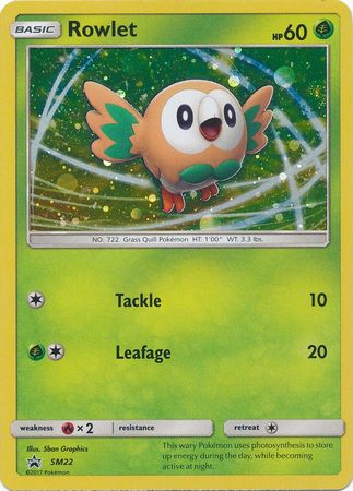 <transcy>Pokemon Karte SM Black Star Promos SM22 Rowlet</transcy>