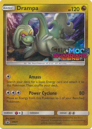 Pokemon Card SM Black Star Promos SM21 Drampa Prerelease promo