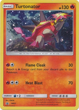 Pokemon Card SM Black Star Promos SM27 Turtonator