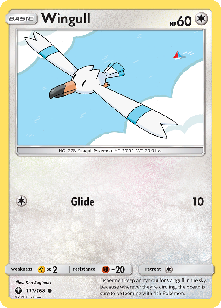 Pokemon Card Celestial Storm 111/168 Wingull Pokemon Common *MINT*