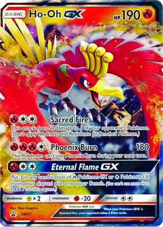 Pokemon Card SM Black Star Promos SM57 Ho-Oh GX