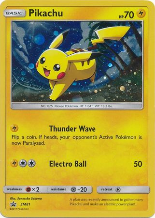 <transcy>بطاقة بوكيمون SM Black Star Promos SM81 Pikachu</transcy>