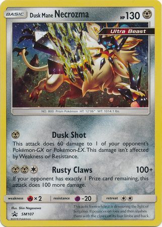 <transcy>Pokemon Karte SM Black Star Promos SM107 Dämmerungsmähne Necrozma</transcy>