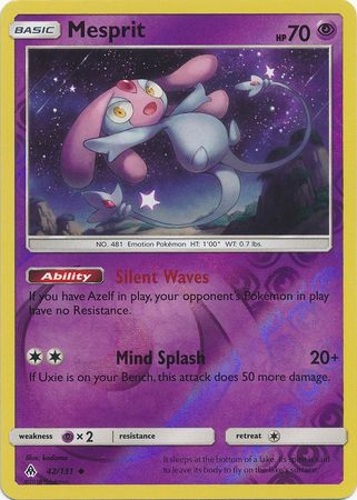 Pokemon Card Forbidden Light 42/131 042/131 Mesprit Reverse Holo Uncommon *MINT*