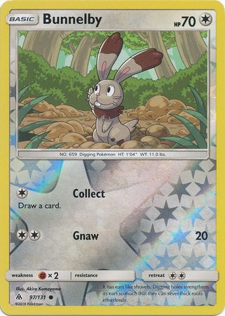 Pokemon Card Forbidden Light 97/131 097/131 Bunnelby Reverse Holo Common *MINT*
