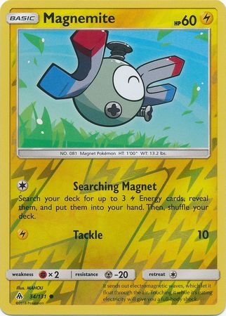 Pokemon Card Forbidden Light 34/131 034/131 Magnemite Reverse Holo Common *MINT*