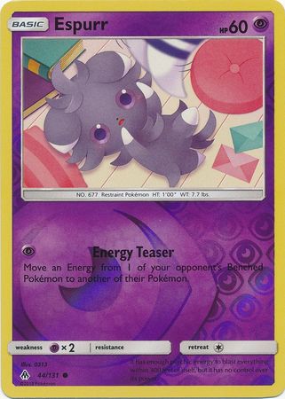 Pokemon Card Forbidden Light 44/131 044/131 Espurr Reverse Holo Common *MINT*
