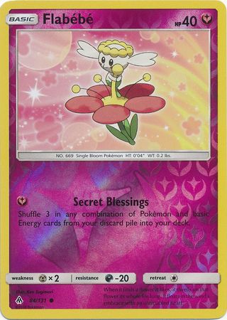 Pokemon Card Forbidden Light 84/131 084/131 Flabébé Reverse Holo Common *MINT*
