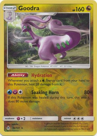 Pokemon Card Forbidden Light 94/131 094/131 Goodra Reverse Holo Rare *MINT*