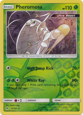 Pokemon Card Forbidden Light 11/131 011/131 Pheromosa Reverse Holo Rare *MINT*