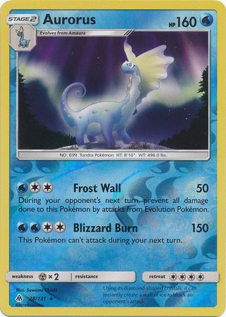 Pokemon Card Forbidden Light 28/131 028/131 Aurorus Reverse Holo Rare *MINT*