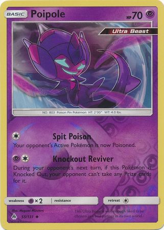 Pokemon Card Forbidden Light 55/131 055/131 Poipole Reverse Holo Uncommon *MINT*