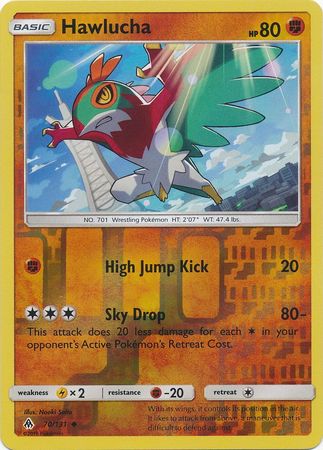 Pokemon Card Forbidden Light 70/131 070/131 Hawlucha Reverse Holo Uncommon *MINT*