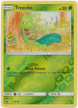 Pokemon Card Celestial Storm 7/168 Treecko Pokemon Reverse Holo Common *MINT*