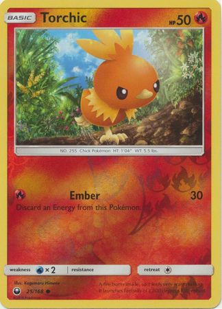 Pokemon Card Celestial Storm 25/168 Torchic Pokemon Reverse Holo Common *MINT*