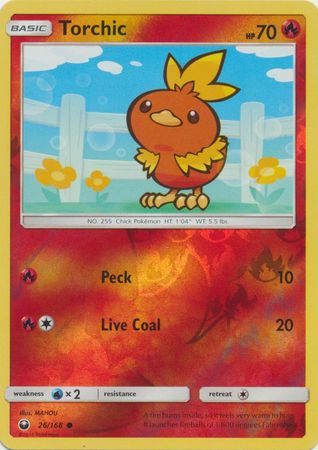 Pokemon Card Celestial Storm 26/168 Torchic Pokemon Reverse Holo Common *MINT*