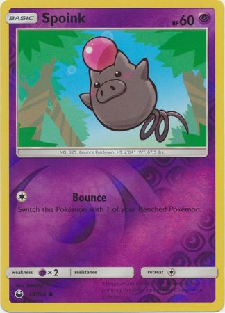 Pokemon Card Celestial Storm 59/168 Spoink Pokemon Reverse Holo Common *MINT*