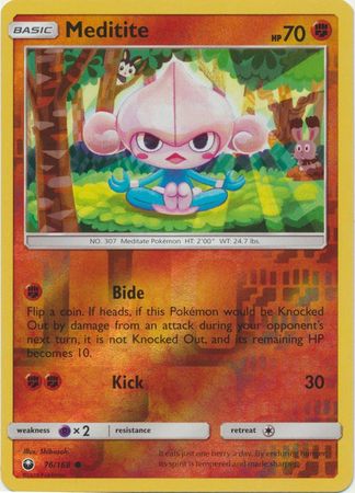 Pokemon Card Celestial Storm 76/168 Meditite Pokemon Reverse Holo Common *MINT*